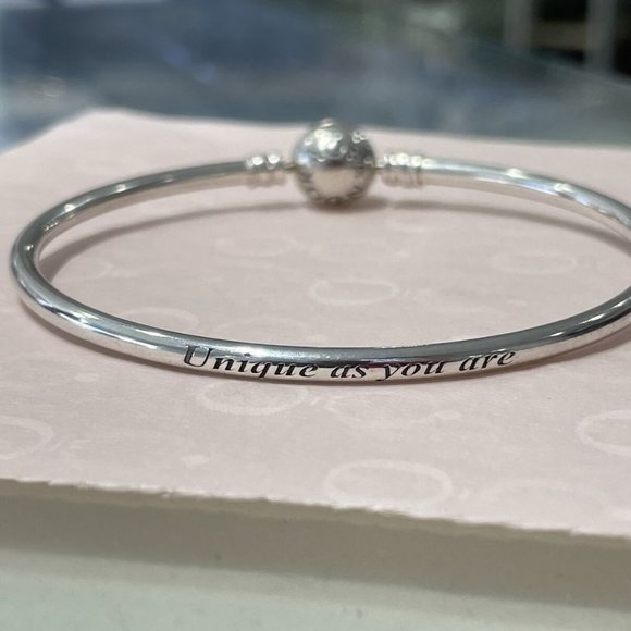 Pandora UNIQUE AS YOU ARE Bangle Bracelet FROZEN SNOWFLAKE - Picture 3 of 4